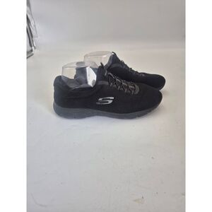 Skechers Women's Summits Slip On Sneakers Memory Foam Comfort Black Size 9